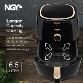 Nagoya Air Fryer Black Clerance Salengy 1865AF 