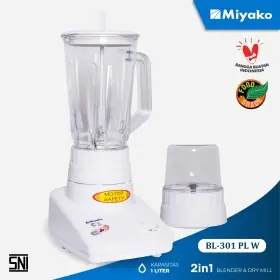 Miyako Blender 2 In 1 1 Liter BL301PLW 