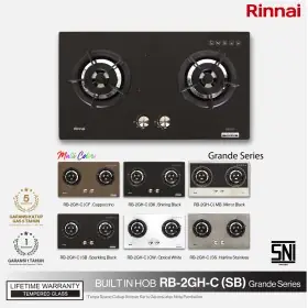 Rinnai Kompor Tanam Built In Hob 2 Tungku RB2GHC(SB)