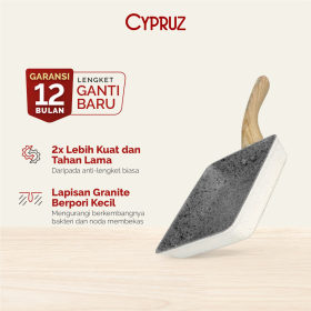 Cypruz White Granite Series Egg Pan 13X18CM