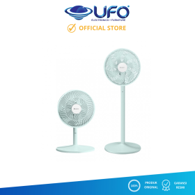 Ufoelektronika Gree Stand Fan Kipas Angin Berdiri dan Duduk Wind Green Fan GCF-12iGN