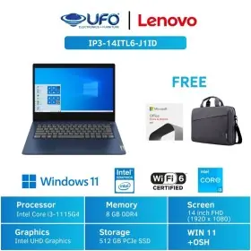 LENOVO IDEAPAD 3 IP3-14ITL6-J1ID Core i3-1115G4 8GB 512 SSD BLUE