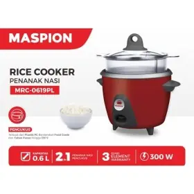 Maspion MRC0619PL Rice Cooker Magic Com 0,6 Liter 
