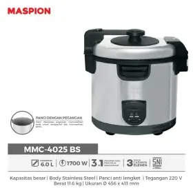 Maspion MMC4025BS  Rice Cooker Magic Com 6 Liter