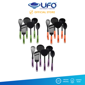 Ufoelektronika Oxone Sendok Spatula Nylon Tahan Panas isi 6 pcs OX953