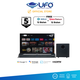 Ufoelektronika Polytron 43 Inch Smart Cinemax Google TV HD Ready PLD43BG9058