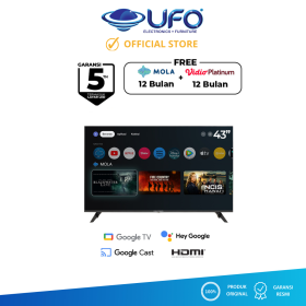 Polytron 43 Inch Smart Google LED TV 4K UHD PLD43RG9059 