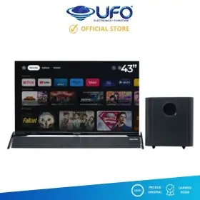 Ufoelektronika Polytron 43 Inch Smart Cinemax Google TV HD Ready PLD43BG9058