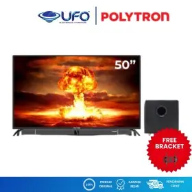 Ufoelektronika Polytron 50 Inch LED Digital TV CInemax Soundbar PLD50BV8758+SWF0250