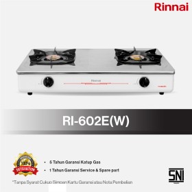 Rinnai Kompor 2 Tungku Putih RI602E(W)