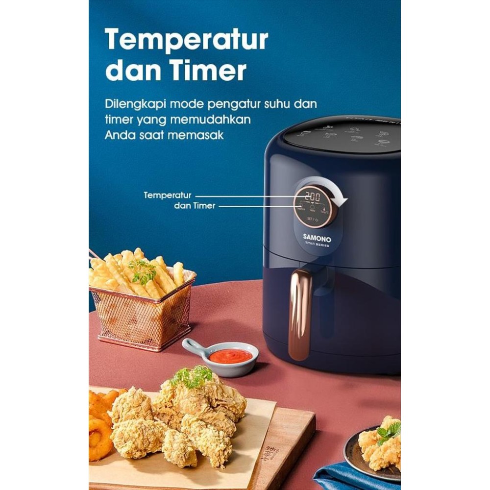 Samono SWAFBE04 Air Fryer 4 Liter Mesin Penggorengan Tanpa Minyak | UFO ...