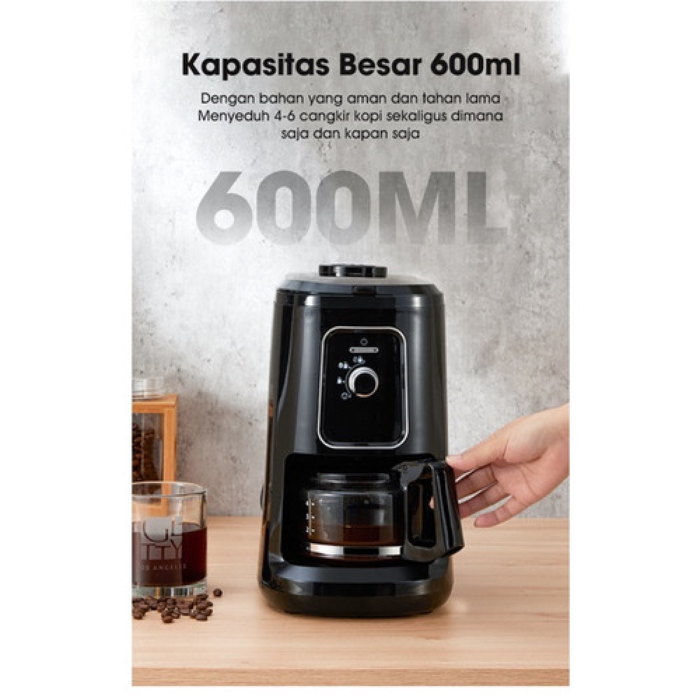 Samono 750ML Coffee Maker Mesin Kopi Multifungsi 2 in 1 Anti Bocor