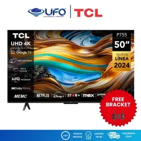 TCL 50 Inch 4K Uhd Hdr10+ Google Tv Dolby Vision Atmos 50P755 