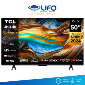 Ufoelektronika TCL 50 Inch 4K Uhd Hdr10+ Google Tv Dolby Vision Atmos 50P755 