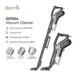 Deerma Vacuum Cleaner 2-in-1 Penyedot Debu Sedot Hisap debu Anti Debu dan 15000PA DX700S