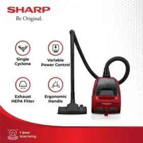 Sharp Vacuum Cleaner 1,5 Liter ECNS18RD