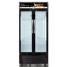 Aqua Showcase 2 Pintu 404 Liter Double Layers Glass Door AQB610CD