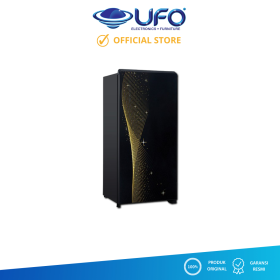 Ufoelektronika Aqua Kulkas 1 Pintu 165 Liter Star Sky Gold AQRD205(MSG)