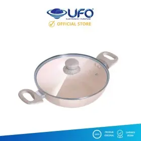 Ufoelektronika Bolde 24 Cm Ear Wok Beige + Lid 24CMEARWOKBEIGE+LID 