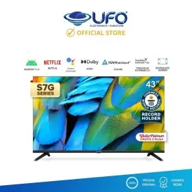 COOCAA 43S7G Led Tv Smart TV - Digital TV - Android 11 - Netflix/Youtube - Google Assistant - Dolby Audio - Mirroring - Flicker Free - Boundless