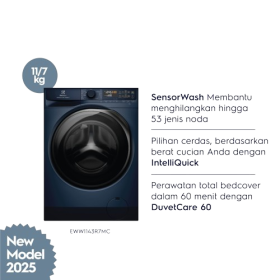 Electrolux Mesin Cuci + Dryer Front Loading UltimateCare 700 EcoInverter 11/7 Kg EWW1143R7MC