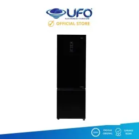 Ufoelektronika AQUA Kulkas 2 Pintu Bottom Freezer 292 Liter AQR320RBG(BK)