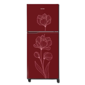 Polytron Kulkas 2 Pintu 200 Liter Merah Motif Bunga PRB200R