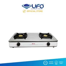 Ufoelektronika Rinnai Kompor 2 Tungku Putih RI602E(W)