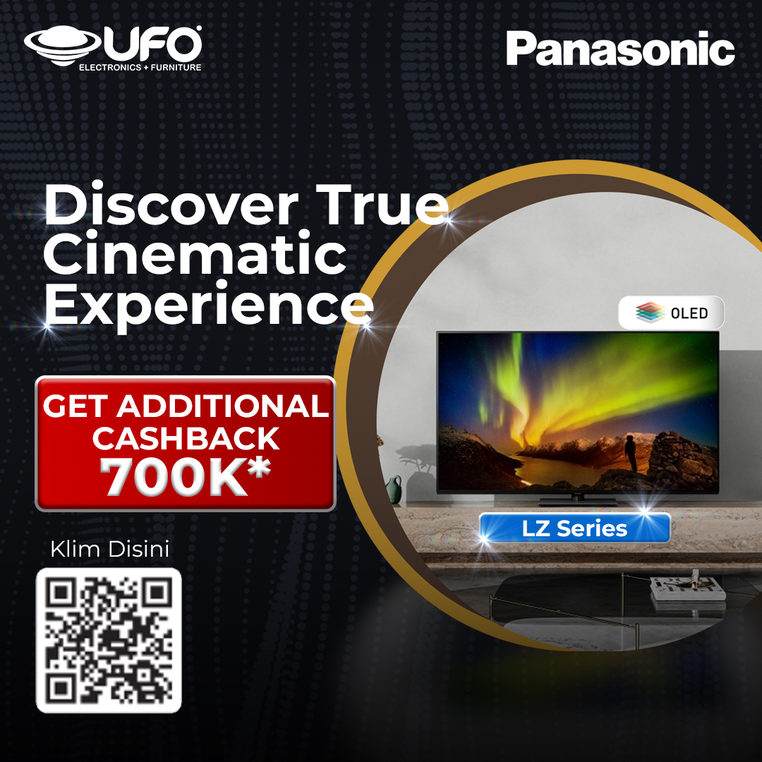 Beli Panasonic OLED TV di UFO Elektronika, PASTI dapat Promo!